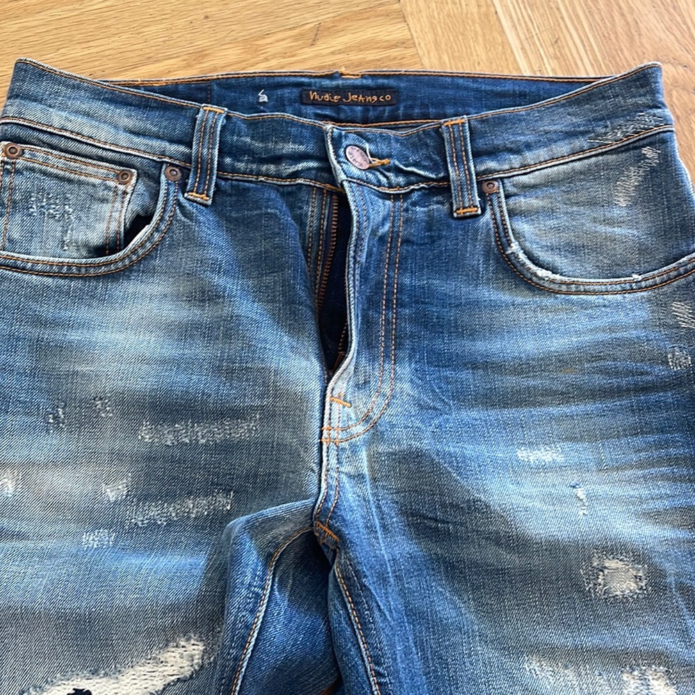 NUDIE Mens Denim in David Replica wash